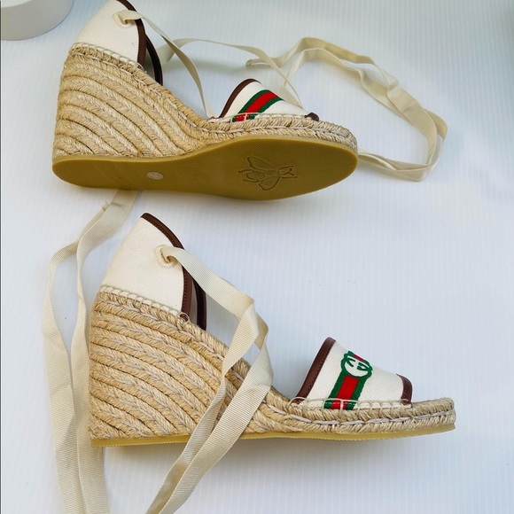 Gucci Espadrilles Sandals NEW - Picture 10 of 12